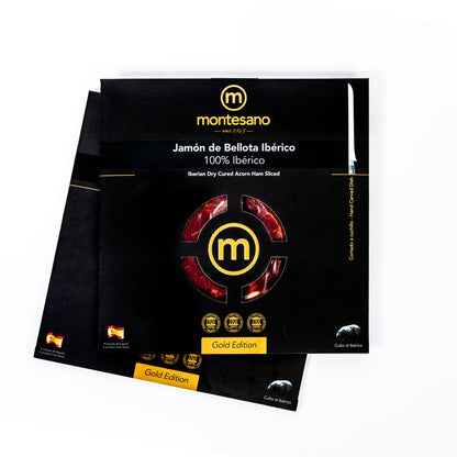 Jamón de Bellota 100% Ibérico corte tradicional 10 sobres Montesano